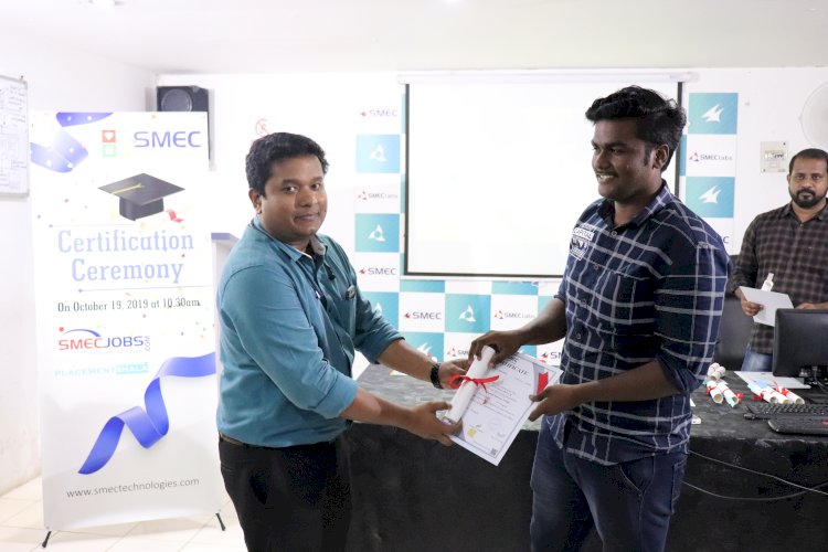 Certification Ceremony of SMEC Technologies Students